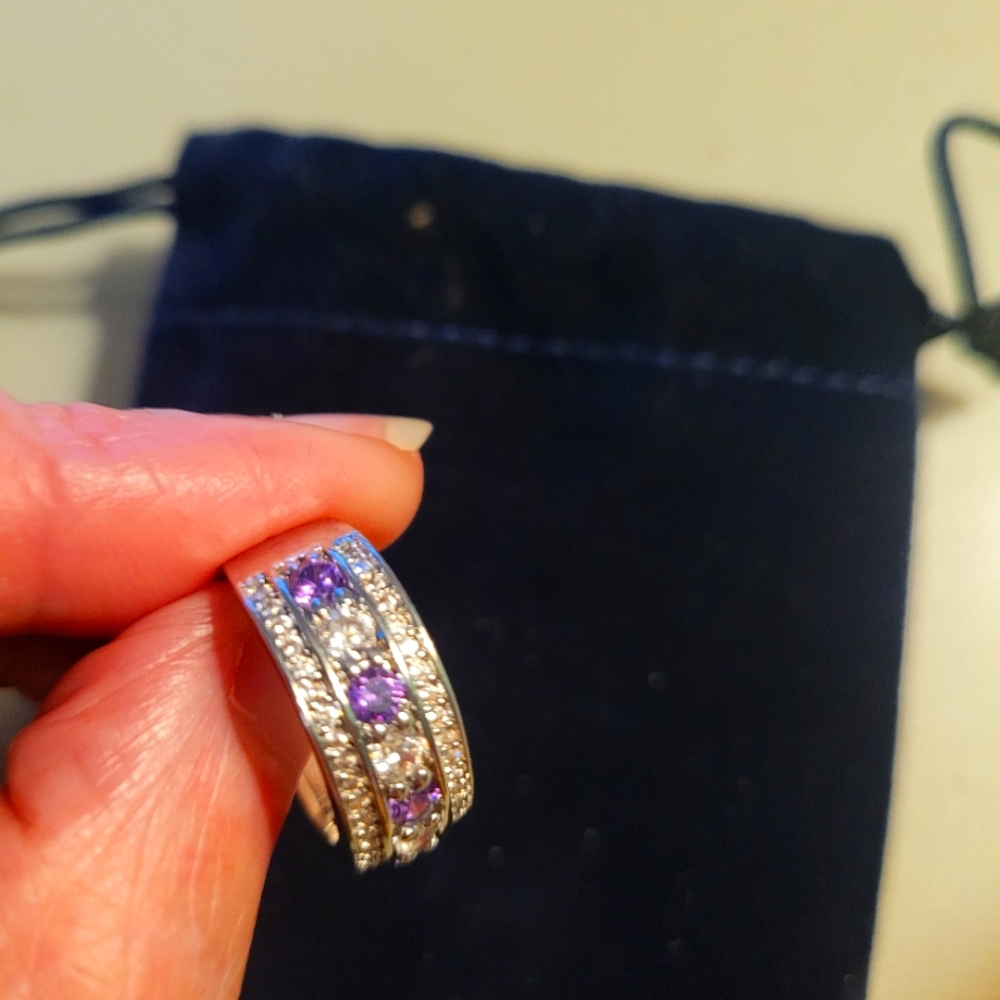18k gp amethyst